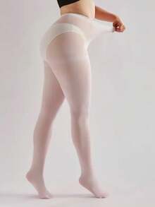 1条女士纯色多巴胺灵感彩色连裤袜，性感时尚高弹透明连裤袜，大码显瘦，弹力不紧绷，多种颜色可选，舒适