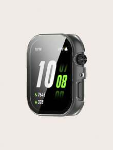 1pc Solid Color Unisex Semi-Enclosed PC Watch Case + Screen Protector All-In-One Smart Watch Protective Case Suitable For Honor Choice Rossini Smart Watch 2i, Suitable For All-Day Wear - For Rossini 2i - View 5