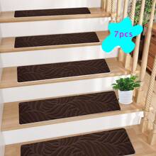 1/7/15 pièces Tapis d'escalier intérieur confortables et doux, tapis d'escalier, marches en bois, tapis antidérapants pour marches d'escalier, tapis antidérapants pour escaliers intérieurs en bois, tapis d'escalier autoadhésifs antidérapants, tapis d'escalier pour marches en bois, tapis de passage pour marches en bois, tapis d'escalier pour marches en bois intérieures
