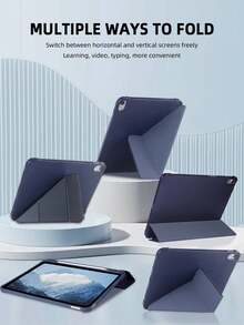 海军蓝多角度可折叠支架保护套，兼容 iPad Mini 4/5/6/Mini 7/9.7/10.2/10.5/Air 4/Air 5/第十代/10.9/Pro 11 英寸/Air 11 (M2)/Air 13 (M2)/Pro 11 (M4)/Pro 13 (M4) 2024、12.9 英寸 Air 13 (M3 2025)、11 英寸 Air (M3) 2025、11 英寸 (A16) 第十一代 2025。 - 深藍 - 查看 7