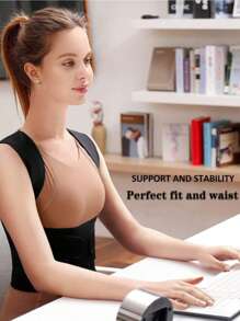 1 pièce du correcteur de posture pour le dos le plus récent en 2025 pour femmes et hommes. Redresseur de dos pour la correction de la scoliose et la bosse. Entièrement réglable avec un soutien pour les épaules. Correcteur de la colonne vertébrale avec support réglable. Accessoires de gym pour ceintures lombaires