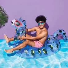 Pool Float Leopard - - Blue - View 2