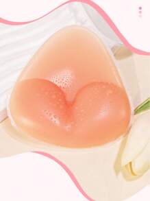 1 Par de Enchimentos de Sutiã de Silicone Reutilizáveis - Almofadas Push-Up Invisíveis para Roupas de Banho e Lingerie, Realçadores Macios e Grossos para Elevação Natural do Busto, Ideal para Biquínis, Vestidos e Looks com Alças