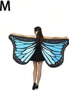 1 pieza Capa con forma de mariposa para actuación en escenario, disponible en trece colores, un accesorio de fotografía para cosplay y una capa con forma de mariposa de moda.