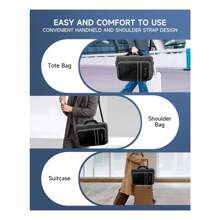 Funda de transporte para Playstation5, bolsa de viaje y estuche de almacenamiento compatible con la consola PlayStation 5 edición disco/digital, bolsa protectora con asa para la consola PlayStation 5, controles y tarjetas de juego