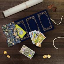 1pc Morris Pattern Tarot Card Storage Bag, Floral & Animal Element Gift Bag, Mystical And Exquisite Storage Bag, Divination Tool Decor, For Occult Astrology Items Storage, Suitable For Festivals, Gifts, Holiday Essential Gift