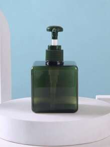 1pc 250ml/450ml Plastic Square Bottle For Hand Wash, Lotion, Shampoo, Cosmetics Travel Refillable Container