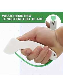 1 pieza Afilador de cuchillos de acero de tungsteno, material de PVC, herramienta de afilado manual para cuchillos de bolsillo, cuchillas dentadas, hachas y sables - restaura y repara cuchillos de cocina, kit de afilado de cuchillos - Multicolor - Ver 4
