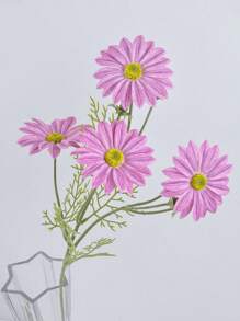 1PC/2PCS/6PCS 25.20Inch Artificial Flower Plants Chrysanthemum Arrangement Wedding Bouquet Decoration Home Kitchen Garden Party Table Flower Center Decoration DIY,Fall Decor,Autumn