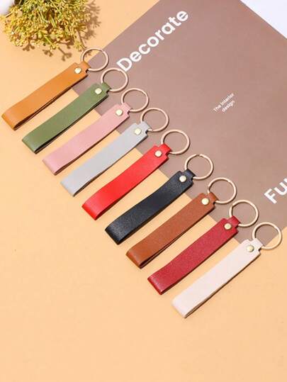 3/6 piezas Llaveros de unicolor versátiles, muñequera, encantos de bolso, llaveros de pareja, regalos perfectos, accesorios de coche y escuela, gótico lindo Y2k