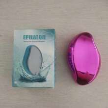 Dispositivo unisex de eliminación de vello con cristal, removedor de vello portátil y suave, reduce la irritación de la piel, asistencia de espejo nano para una eliminación suave, exfoliante, reutilizable para piernas, brazos y espalda, herramienta de depilación para el hogar