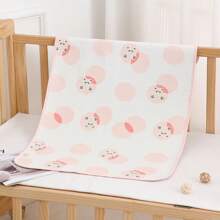 1pc 100% Cotton Waterproof & Breathable Reusable Incontinence Pad, Baby Crib Mattress Protector, Stroller, Bassinet, Car Seat, Menstrual Pad, Elderly Care, Pet Mat, Suitable For Children Dorm, Back To School