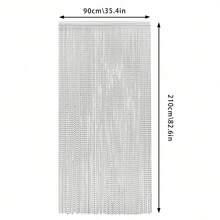SanBouSi 90*120Cm Kettenvorhang Türvorhang, Aluminium Kettenvorhang, Aluminium Kettenvorhang