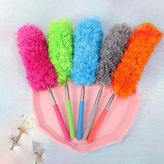 1pc Scalable Dust Removal Brush, Electrostatic Dust Removal Duster, Flexible Stainless Steel Household Dust Collector