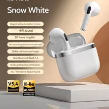 Écouteurs sans fil, casque Bluetooth 5.3 avec étui de charge Lightning inclus, plus de 24 heures d'autonomie, installation sans effort pour téléphone. Casque sans fil, casque supra-auriculaire, casque d'écoute sans fil 160 mAh