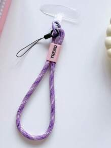 1 pièce Porte-cartes portable en nylon minimaliste et personnalisé avec un seul bouton, avec une petite boucle pour un cordon anti-perte pour téléphone. Compatible avec les clés, les cartes Galaxy. Cadeaux de suspension pour la mère, la famille, les amis, l'anniversaire, les vacances, un charm de téléphone, une chaîne de téléphone.