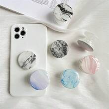 1 pieza Soporte y agarre para teléfono, Soporte para teléfono celular de resina transparente y lindo, textura de renderizado de mármol, accesorio para teléfono celular hecho a mano expandible y plegable, compatible con iPhone y teléfonos Android, regalo para cumpleaños, familia y amigos, agarre de teléfono deslizante, accesorios para teléfono