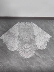 1 pezzo, 130cm * 60cm, Dettaglio in pizzo bianco per copricapo, paralume, tovaglia, abbigliamento, orlo abito, decorazione