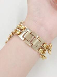 1 件时尚蝴蝶结水钻心形十字架吊坠皮革包裹合金手链金色表带兼容 表带 38/40/41/42/44/45/46/49 毫米，奢华闪亮金属表带兼容 Series 11 Ultra 3 SE3 Ultra 2 S10 SE2 9 8 7 SE 6 5 4 3 2 1，优雅女士替换腕带适合日常佩戴、生日或母亲节礼物