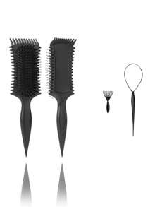 卷发梳 | 2025 专业卷发梳，打造完美卷发、波浪卷发和卷发 - 防毛躁、顺滑顺滑，打造沙龙级造型 - 彩色 - 查看 8