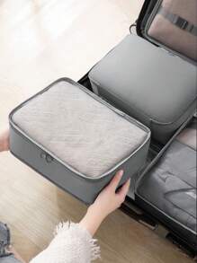 10-1pc Travel Packaging Cube, Waterproof Portable Luggage Organizing Bag, Clothing Storage Bag, Including Clothing Bag, Inner Garment Bag, Shoe Bag, Digital Product Storage Bag, Drawstring Bag, Breathable Net Bag, Toileter Bag, Jewelry Bag, Skin Care Bag, Luggage Storage Bag, Large-Capacity Makeup Organizer Makeup Box, Suitable For Travel, Dormitory, School, Beach