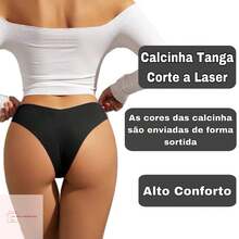 Kit Up To 5 Laser Cut Seamless Premium Non-Brand Thong Panties - Multicolor - Ver 4