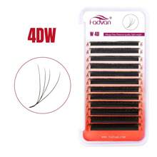 FADVAN D-Curl 3D/4D/5D W Shape Lashs 0.07 7-15mm&Mix Premade W Fan Lash Extensions Natural Soft Black Bushy Style Lashes Faux Mink Individual Lashes , Lash Tech Supplies