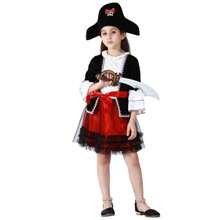 Costume de pirat pentru copii, costume pentru băieți și fete din Caraibe Pirates căpitan COS