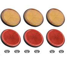 4pcs/Set Round Reflective Warning Covers, For Cars, Trucks, Motorcycles, Bicycles, Night Reflectors