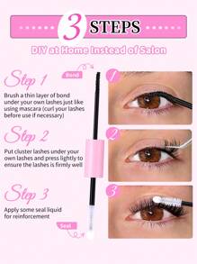 1 Pc Bond And Seal Lash Glue Strong Hold Lash Cluster Glue 2 In 1 Lash Bond And Seal Waterproof Long Lasting Cluster Lash Glue(Bond 5ml/0.17 Fl.Oz And Seal 5ml/0.17 Fl.Oz), Makeup, Lashes, Travel, Lash Clusters, Travel Accessories, Mother Day Gift Lash Glue, Eyelash Glue