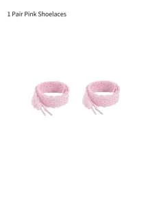 Cordones de encaje con lazo al estilo coreano de la marca pequeña, de 120 cm de color rosa intenso, accesorio para zapatillas deportivas casuales para mujeres y hombres, zapatillas, zapatos casuales, zapatos blancos, zapatos de baloncesto, zapatillas de running de verano, artículos esenciales para dormitorio, Halloween, Navidad