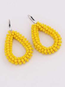 sehuoran Handcrafted Bohemian Beaded Water Drip Drop & Dangle Earrings For Women, Stainless Steel Ear Needle, Fashionable Boho Western Style Jewelry For Party And Banquet, Christmas Gift Idea, Versatile For All Seasons