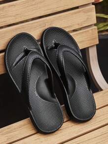 Eid Al-Adha Damen Sandalen, Herren Zehentrenner, weich gepolsterte geruchslose EVA Schwarz Innen- und Außen Strandpantoffeln