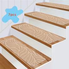 1/7/15 pièces Tapis d'escalier intérieur confortables et doux, tapis d'escalier, marches en bois, tapis antidérapants pour marches d'escalier, tapis antidérapants pour escaliers intérieurs en bois, tapis d'escalier autoadhésifs antidérapants, tapis d'escalier pour marches en bois, tapis de passage pour marches en bois, tapis d'escalier pour marches en bois intérieures