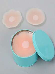 2/6/10pcs Reusable Lift Nipple Cover Bra Petals, Seamless Invisible Self-Adhesive Pasties, Non-Slip Backless Nipple Covers, Suitable For Various Occasions - Baby Pink - View 5