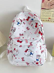 Sanrio Borsa a tracolla da donna 2024 nuovo zaino minimale giapponese per studenti carino, compatto, ad alta capacità, zaino casual per forniture scolastiche, ritorno a scuola