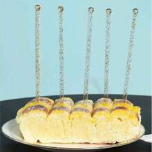 200/100/50/20/10pcs Elegant Gold Sparkling Twist Stirrers, Transparent Crystal Drink Mixer - Perfect For Mixing, Decorating Desserts And Coffees - Ideal For Christmas, Weddings, Birthdays And More Events - 7.24 Inch Plastic Mixer, Valentine's Day Gift, Party, Birthday - Multicolor - View 5