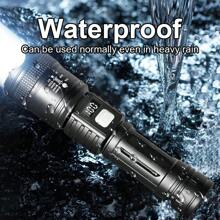 Novo Flashlight Brilhante de Verão, Exibição Digital, Iluminação de Emergência com Zoom de Longo Alcance, Bateria de Lítio de Alta Capacidade com Longa Duração, Lanterna LED Pequena À Prova D'água e Portátil, Durável, Patrulha, Esportes Ao Ar Livre, Acessórios para Camping
