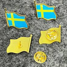 2 件来自世界各地的国旗胸针、波浪树脂国旗徽章、金属奖章胸针 - 彩色 - 查看 25