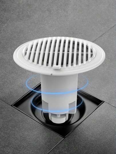 自密封防臭防虫淋浴地漏盖，毛发收集过滤器，防臭防回流地漏盖，浴室/厨房/卫生间地漏除臭密封芯