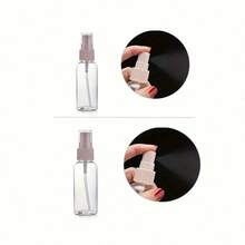 1 Set Of 7 Pieces Travel Cosmetics Refillable Bottles, Portable Wash And Brush Set, With Spray Bottle, Lotion, Shampoo, Face Cream, Empty Can Girl Gift