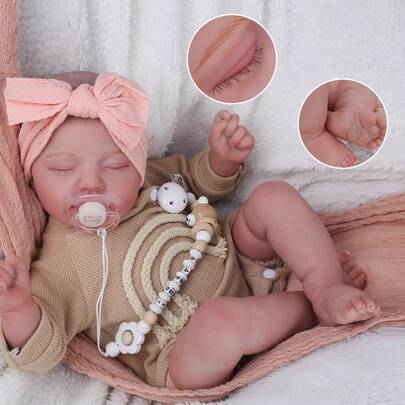 Muñeca Bebé Reborn De Silicona De 50cm Con Ropa Regalo Niña