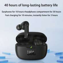 JBL JBL WAVE BEAM 2 Wireless Bluetooth Earphones With Active Noise Cancellation, Music/Calls, In-Ear, Waterproof, Dustproof, Compatible With Apple, Blue