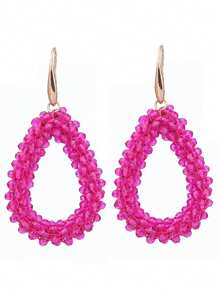 sehuoran Handcrafted Bohemian Beaded Water Drip Drop & Dangle Earrings For Women, Stainless Steel Ear Needle, Fashionable Boho Western Style Jewelry For Party And Banquet, Christmas Gift Idea, Versatile For All Seasons