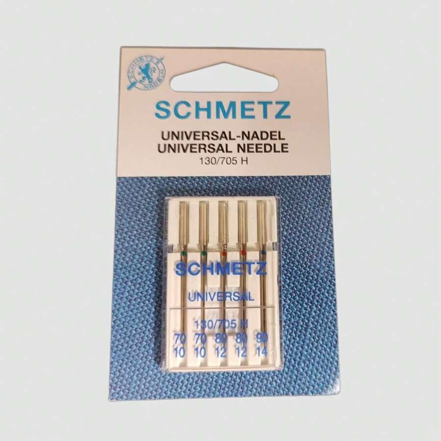 5pcs SCHMETZ Universal (130/705 H) Household Sewing Machine Needles 70/10, 80/12, 90/14