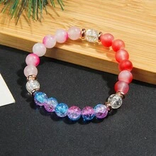 波西米亚风格爱情手链，月光石玫瑰石英水晶信任与和谐手链冥想珠宝女士礼物 - 彩色 - 查看 8