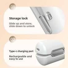Wireless Straightener, Charging Version Hair Straightener And Curler 2-In-1, Unisex Mini Portable Straightener, Rechargeable Straightener And Curler, Multi-Function Wireless Straightener And Curler, Mini USB Wireless Non-Charging Straightener And Curler, High Capacity Rechargeable Hair Straightener And Curler For Bangs, Big Waves