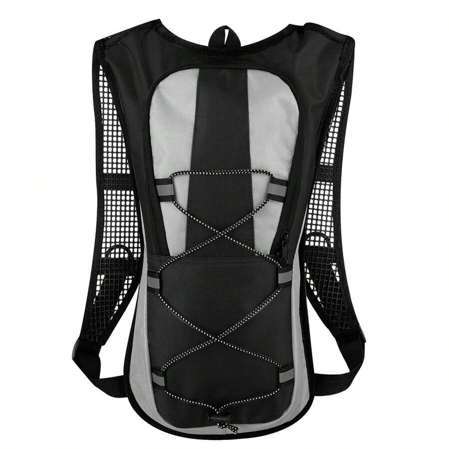 Water Backpack (Not Included Water Bladder), Hydration Backpack, Lightweight Hydration Pack For Hiking, Running, Biking, And Raves - Black - View 1