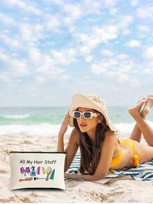 Fashionable Women Cosmetic Bag - Lightweight With Zipper Design, Suitable For Travel And Daily Use - Multi-Functional Storage Pouch For Stationery, Medication And Accessories - Ideal Gift Choice - Multicolor - View 6