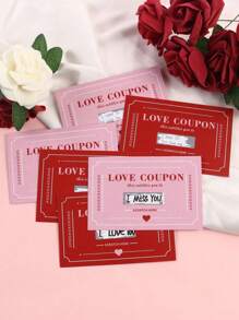 Cupones de amor para rascar, 1 pieza/10 piezas/20 piezas, cupones de amor DIY para el Día de San Valentín, regalos de cumpleaños creativos para novios y novias, regalo de pareja para esposas y esposos, aniversarios de bodas, tarjetas del Día de la Madre, la mejor opción para regalos sorpresa